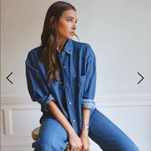 NWT Weworewhat Boyfriend shirt